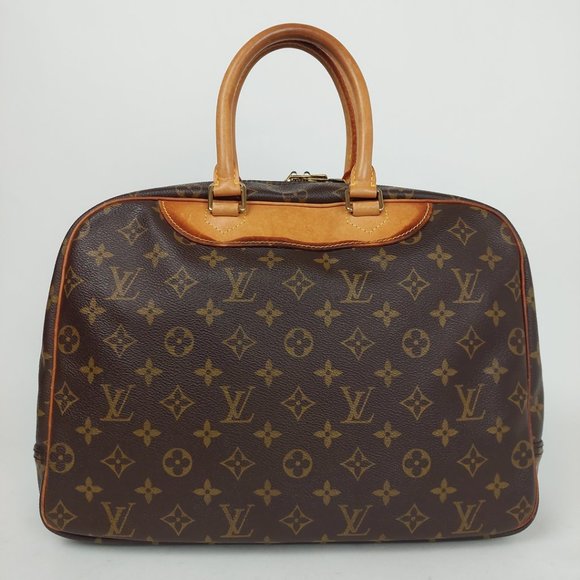 SOLD Louis Vuitton Deauville Brown Monogram Canvas Bag - Picture 4 of 16